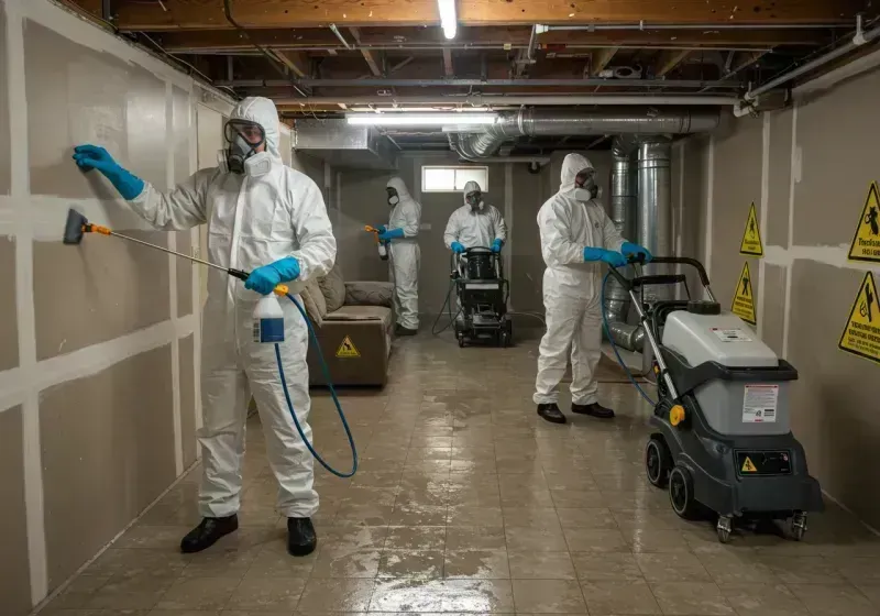 Basement Moisture Removal and Structural Drying process in Oak Forest, IL